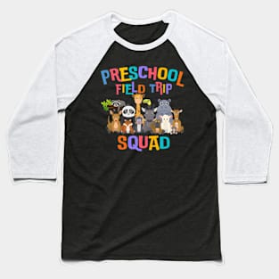 Pre-K Preschool Field Day Trip Squad 2024 Zoo Animal Baseball T-Shirt